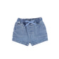 LE BOURDON BLUE DENIM POCKET SHORTS