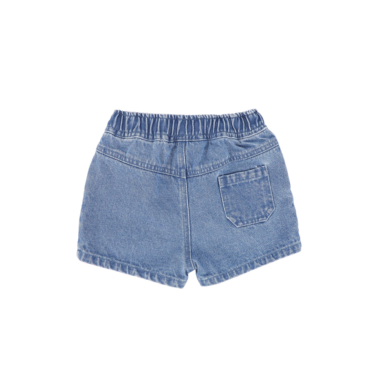 LE BOURDON BLUE DENIM POCKET SHORTS
