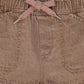 LE BOURDON BROWN DENIM POCKET SHORTS