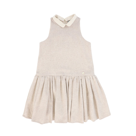 BACE COLLECTION OATMEAL WOOL COLLAR JUMPER