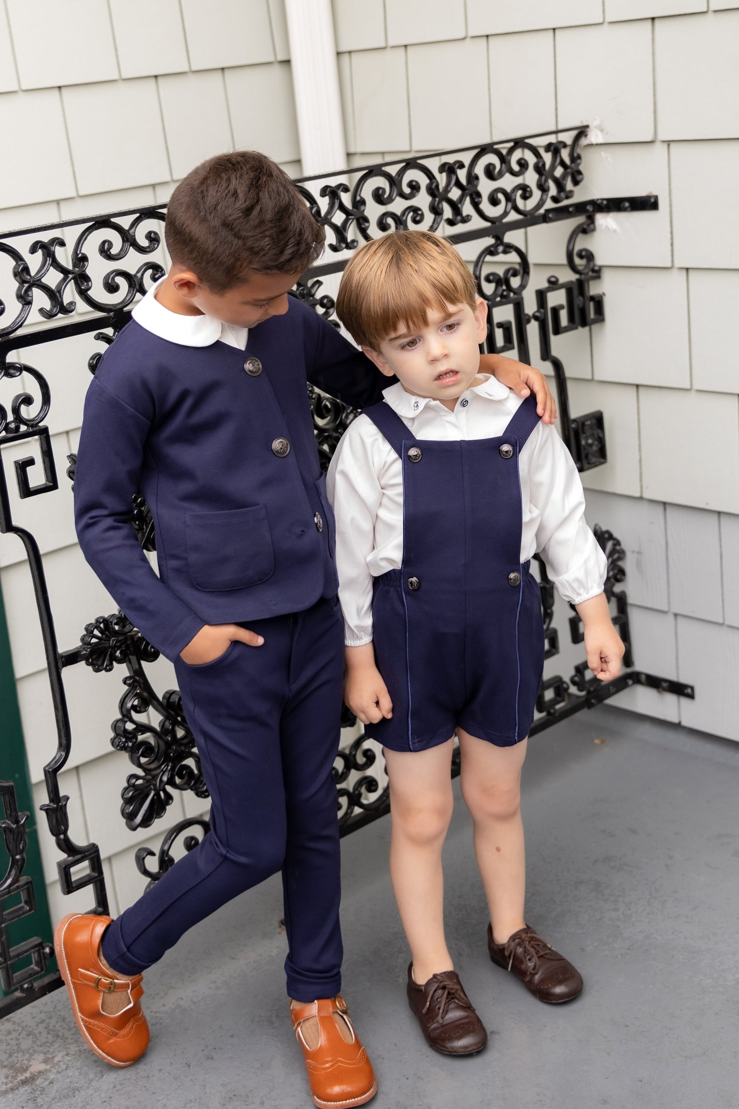 NOUNELLE WHITE EMBROIDERED COLLAR SHIRT