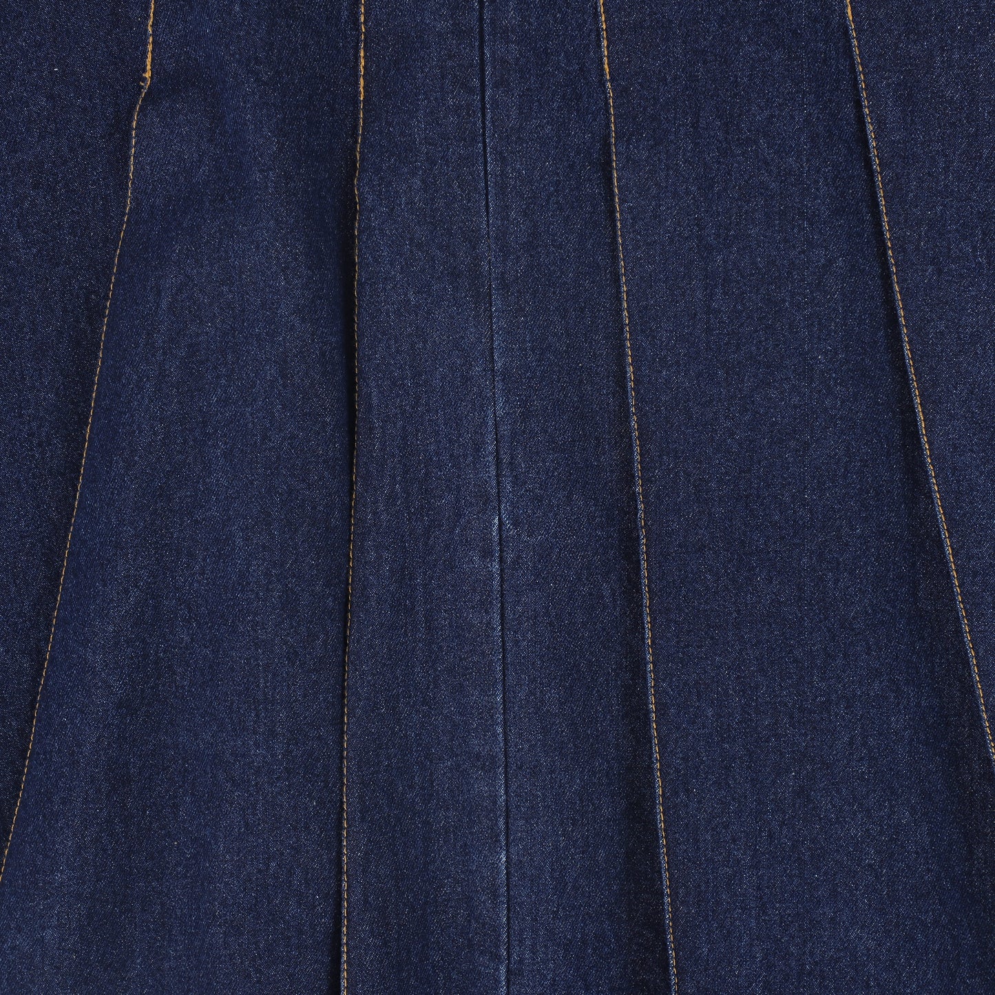 VALENTINA DENIM SEAM PLEAT SKIRT