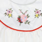 BAMBOO WHITE EMBROIDERED PIPED TRIM JUMPER