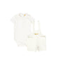 LE BOURDON IVORY BUTTON OVERALL SET