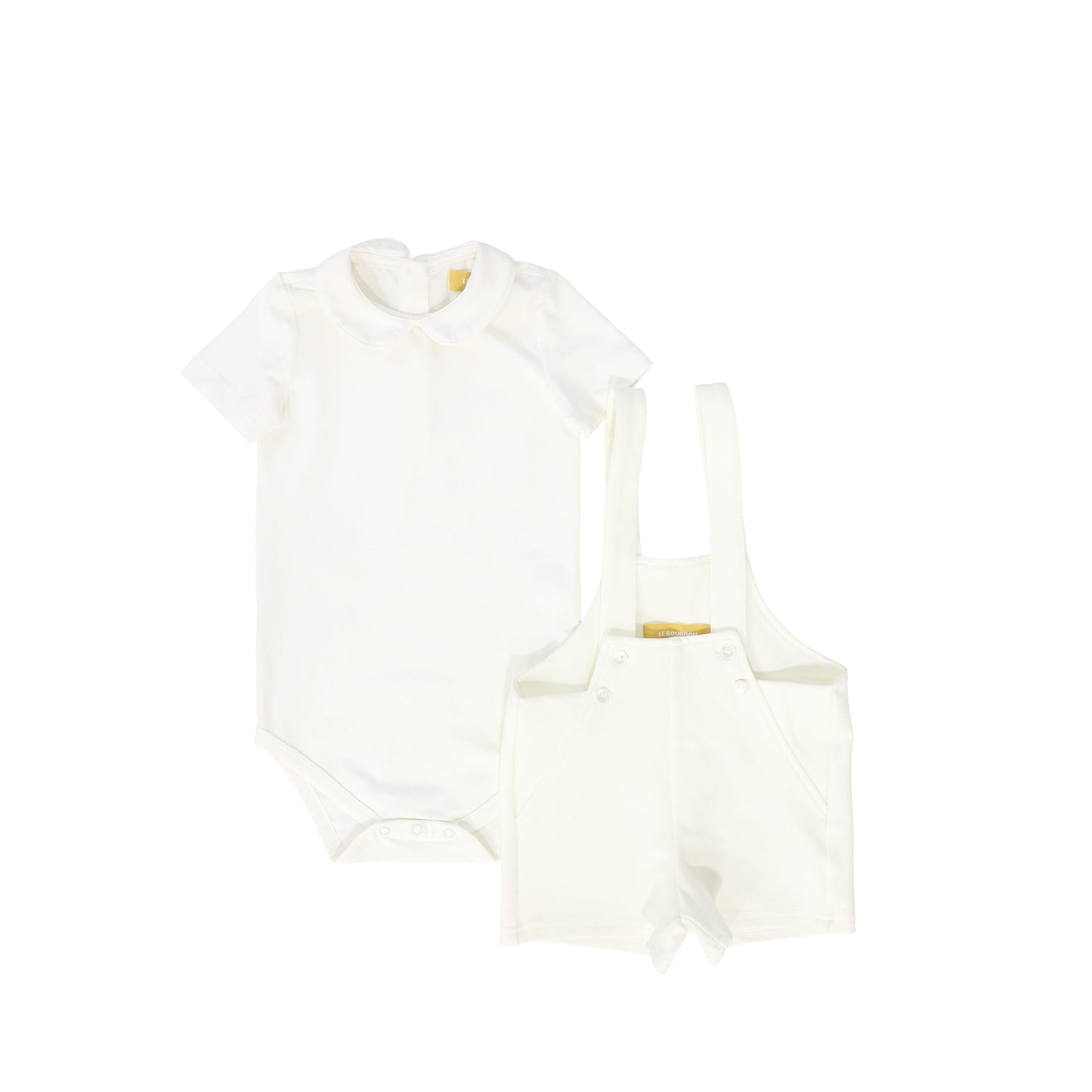LE BOURDON IVORY BUTTON OVERALL SET