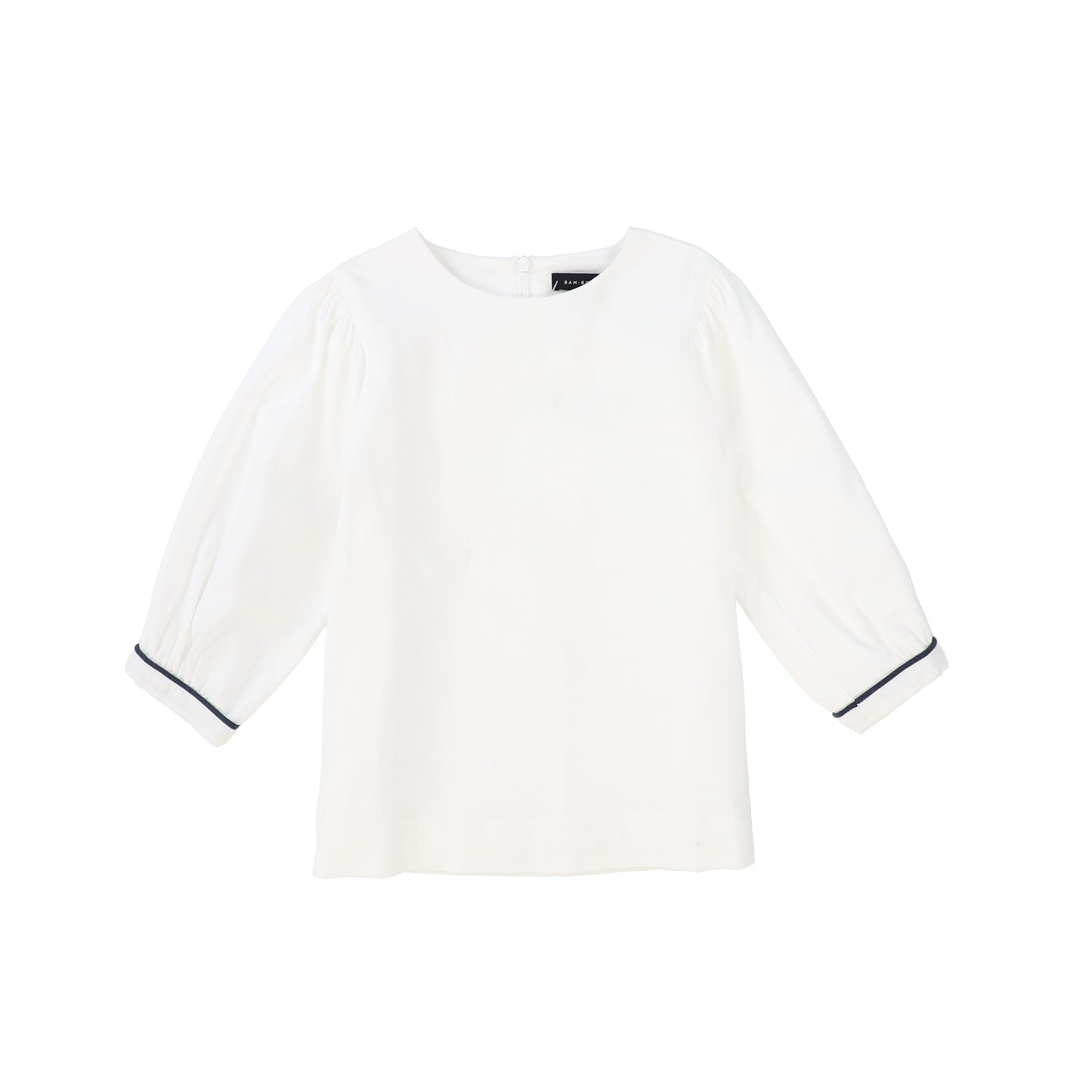 BAMBOO WHITE PUFF SLEEVED BLOUSE