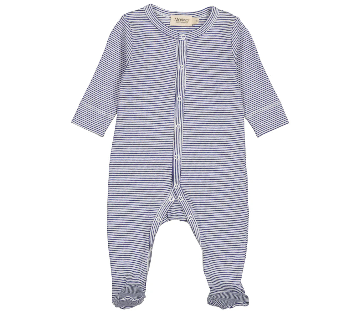 MARMAR COPENHAGEN BLUE/WHITE STRIPE FOOTIE