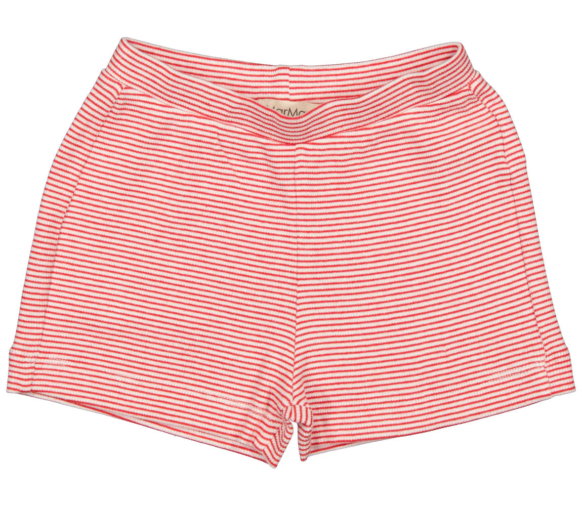 MARMAR COPENHAGEN RED/WHITE STRIPE SHORTS