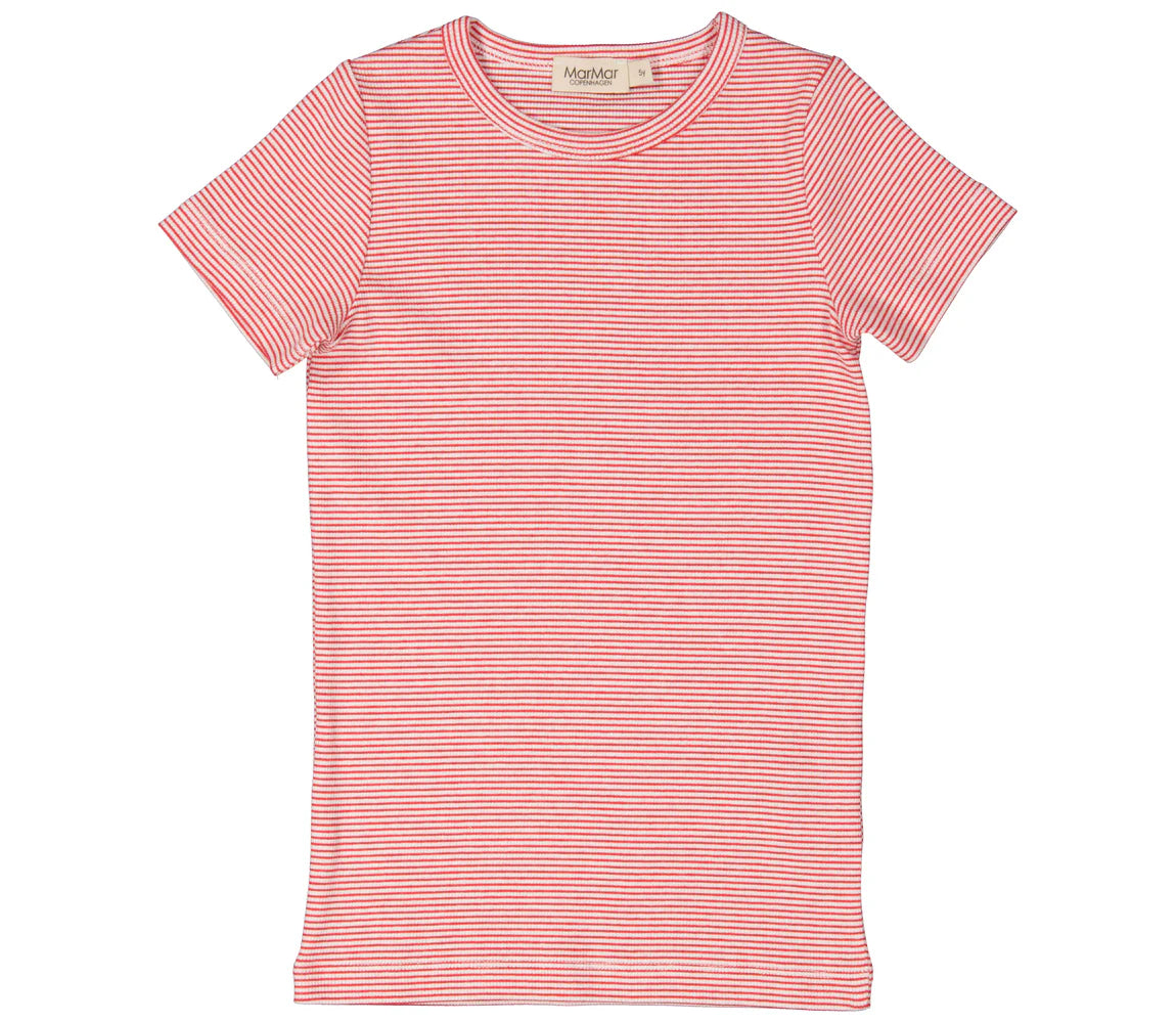 MARMAR COPENHAGEN RED/WHITE STRIPE SS T-SHIRT