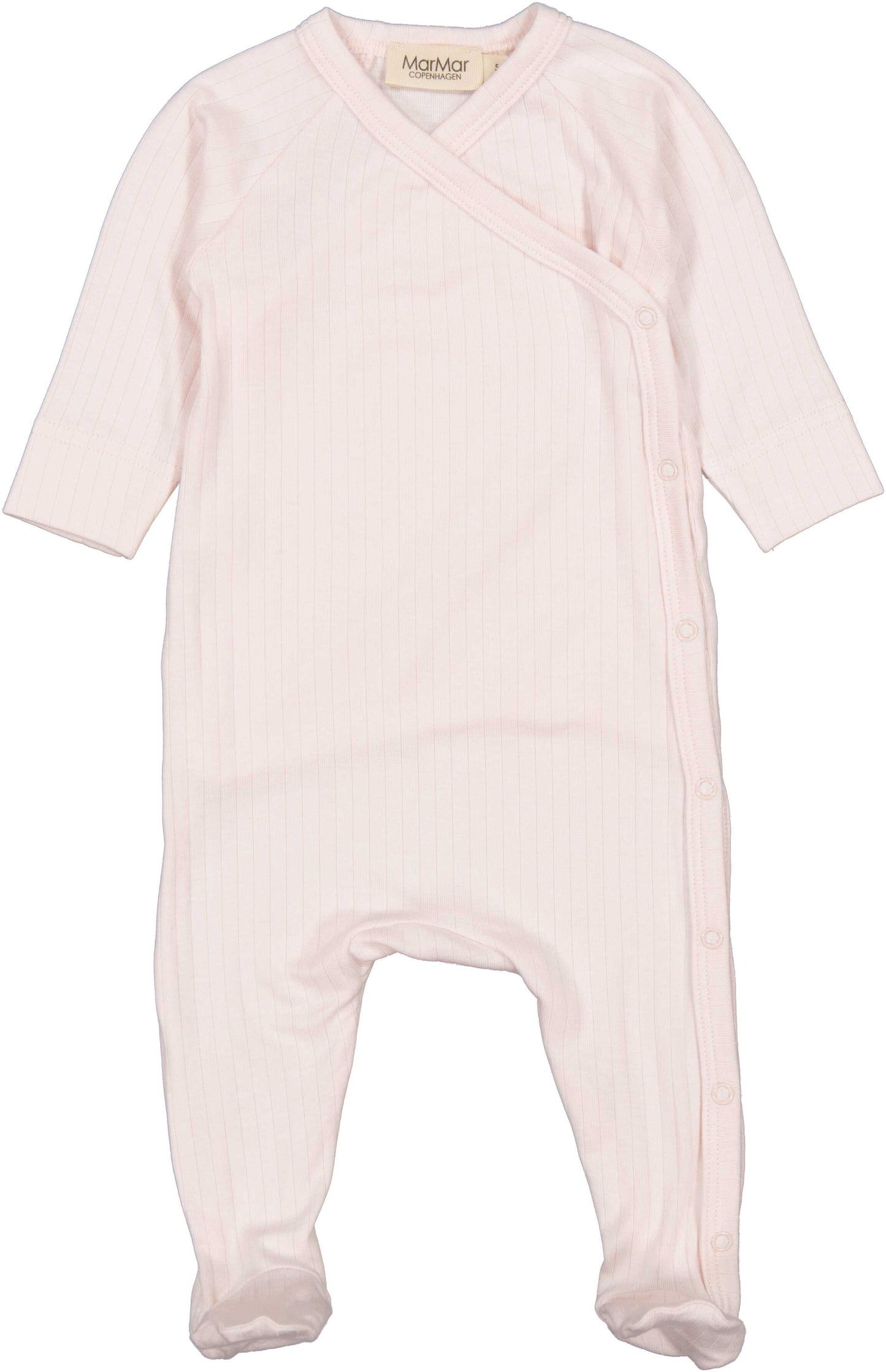 MARMAR COPENHAGEN LIGHT PINK RIBBED FOOTIE