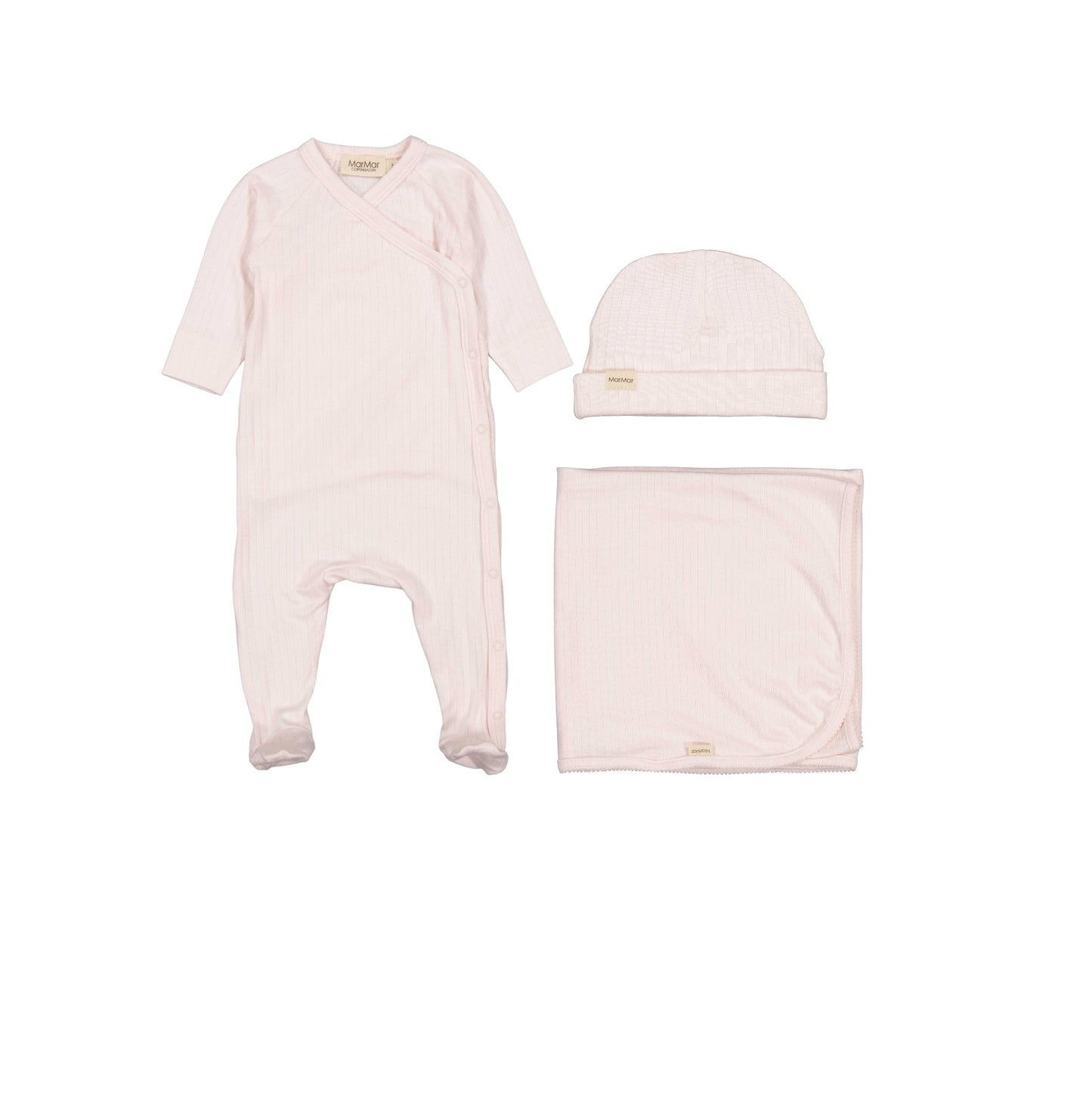 MARMAR COPENHAGEN LIGHT PINK RIBBED SET