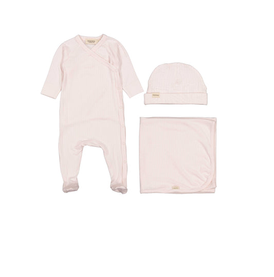 MARMAR COPENHAGEN LIGHT PINK RIBBED SET