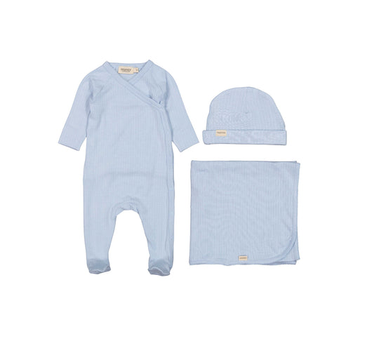 MARMAR COPENHAGEN BLUE RIBBED SET