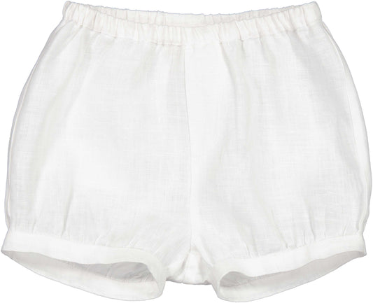 MARMAR COPENHAGEN WHITE LINEN SHORTS