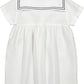 MARMAR COPENHAGEN WHITE LINEN SAILOR COLLAR DRESS