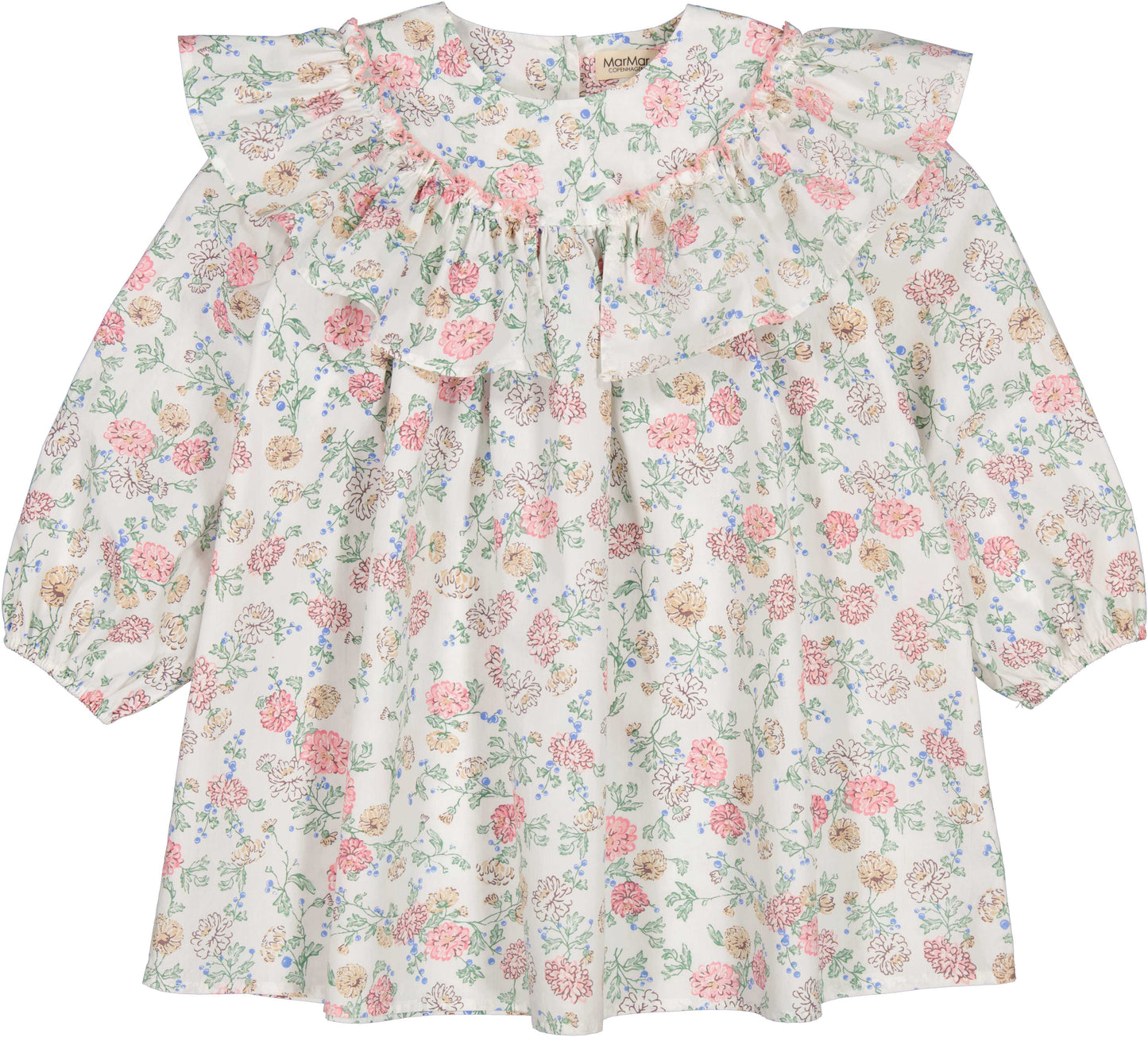 MARMAR COPENHAGEN GREEN/PINK FLORAL DRESS