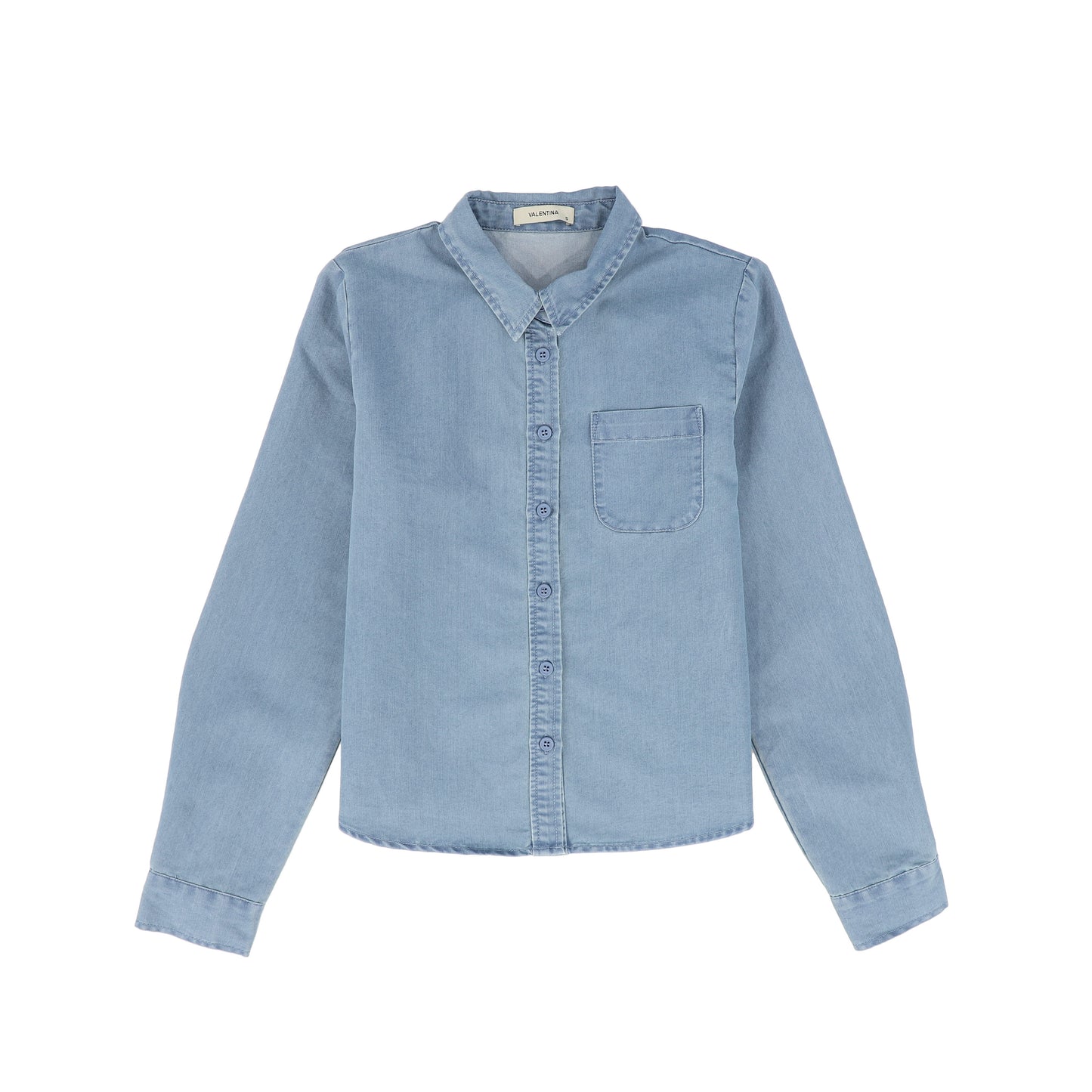 VALENTINA DENIM POCKET BLOUSE