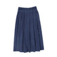 VALENTINA BLUE DENIM CARGO POCKET PLEAT SKIRT [FINAL SALE]