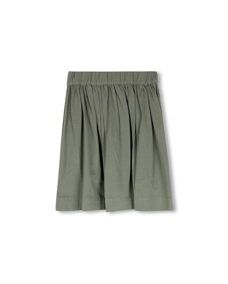 PHIL AND PHOEBE GREEN DENIM FLARE SKIRT