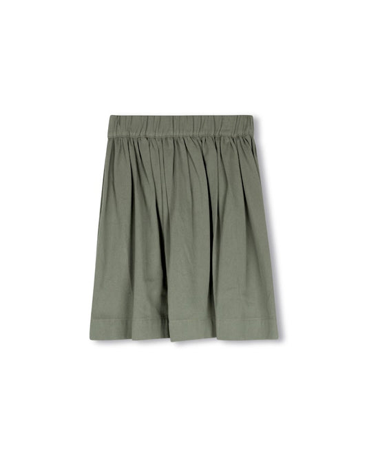 PHIL AND PHOEBE GREEN DENIM FLARE SKIRT