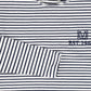 VALENTINA NAVY STRIPED LOGO T-SHIRT [FINAL SALE]