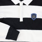 VALENTINA BLACK/WHITE WIDE STRIPE CREST POLO