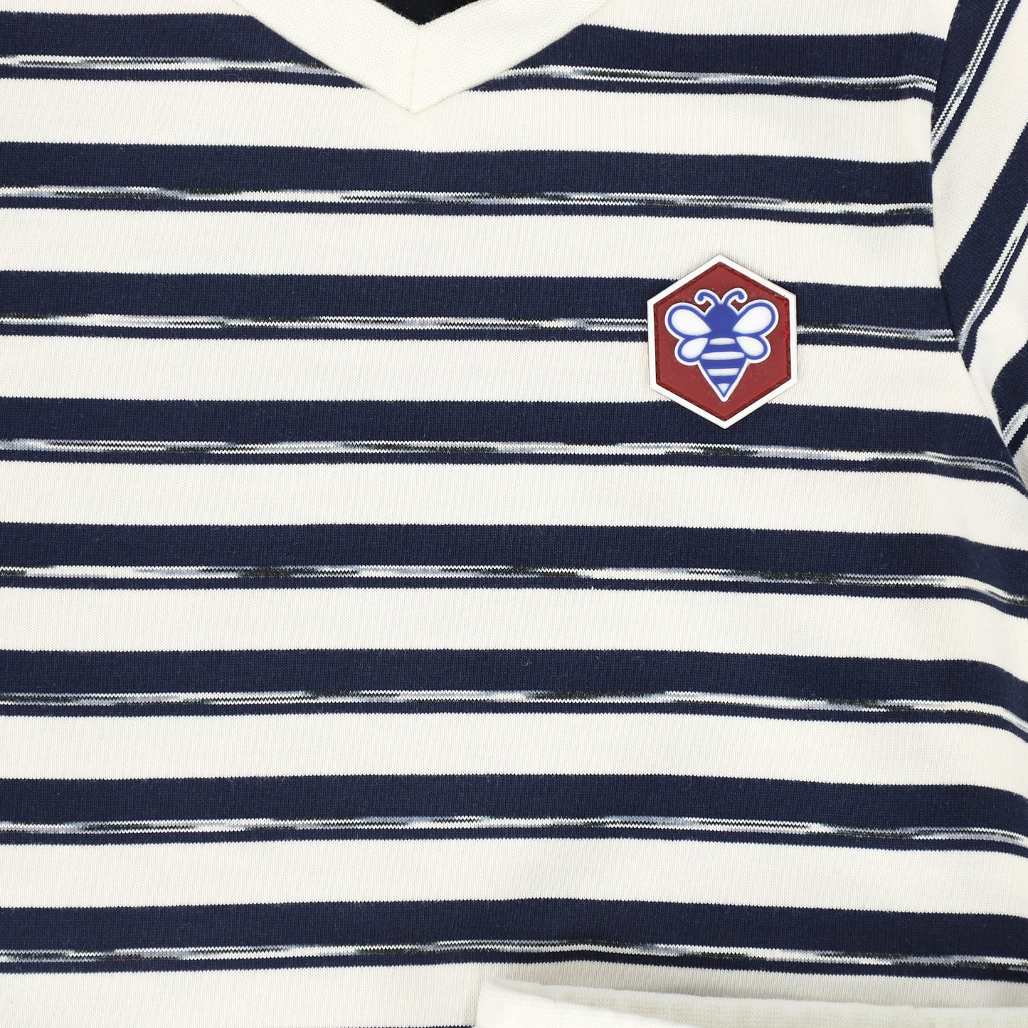 LE BOURDON NAVY STRIPED T-SHIRT SET