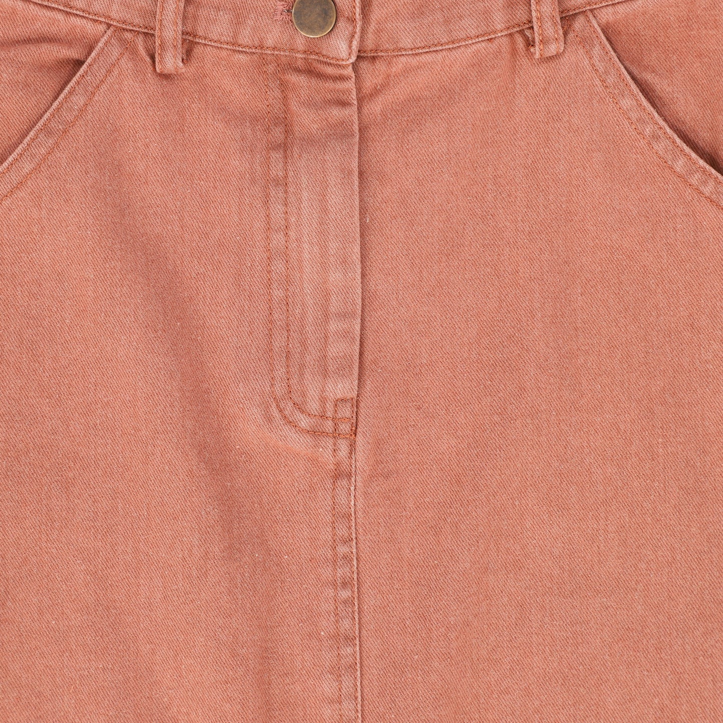 BAMBOO MAUVE DENIM SIDE POCKET MAXI SKIRT