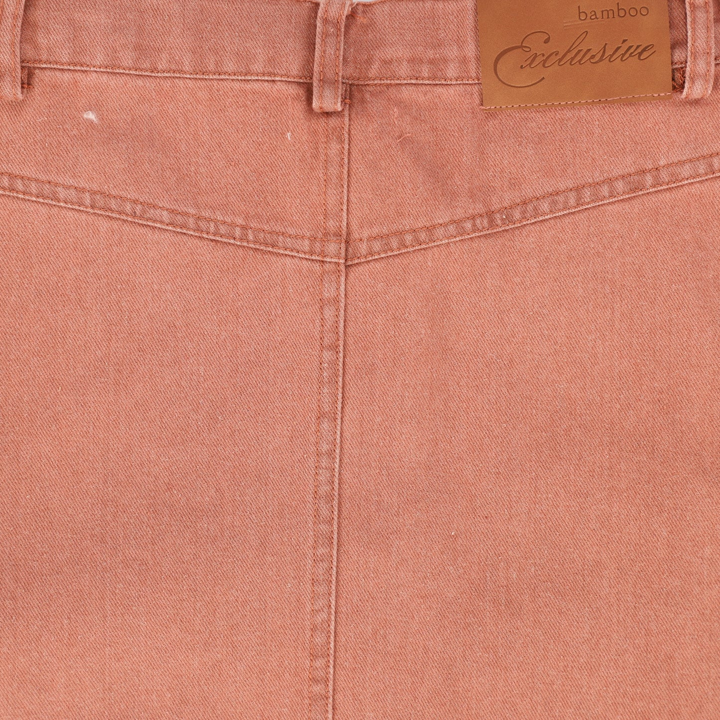 BAMBOO MAUVE DENIM SIDE POCKET MAXI SKIRT