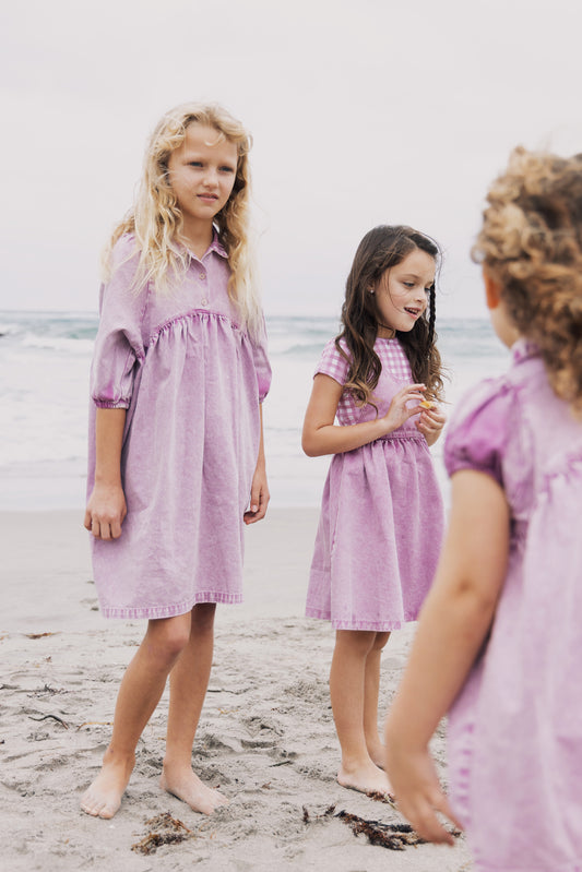 KIN & KIN MAUVE DENIM SHIRT DRESS Luibelle KIN & KIN MAUVE DENIM SHIRT DRESS Luibelle