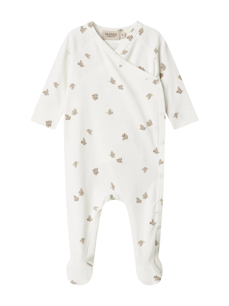 MARMAR COPENHAGEN WHITE LEAF PRINT FOOTIE