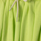 CABANA LIME DRAWSTRING PLEATED SKIRT