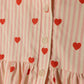 PHIL AND PHOEBE STRIPE HEART PRINT ROMPER