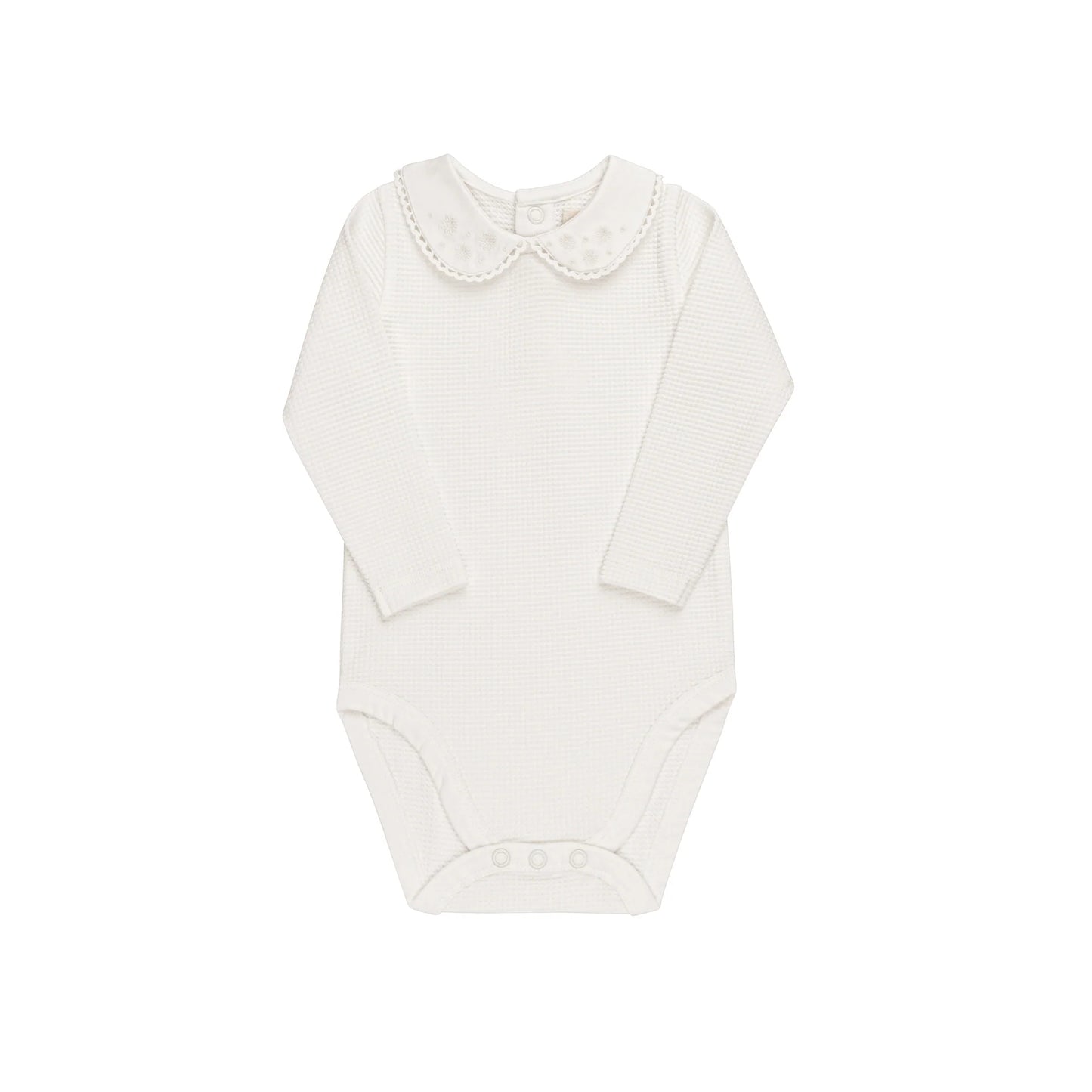 ELY'S & CO IVORY GIRL EMBROIDERED COLLAR OVERALL SET [FINAL SALE]