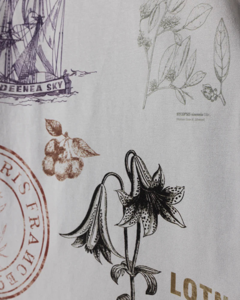 PHIL AND PHOEBE GREY STAMP PRINTED JUMPER