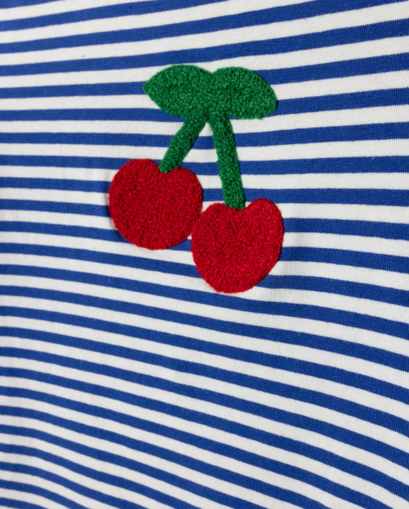 CABANA ROYAL BLUE CHERRY STRIPED T-SHIRT