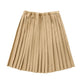 COCO BLANC CAMEL PLEATED SKIRT
