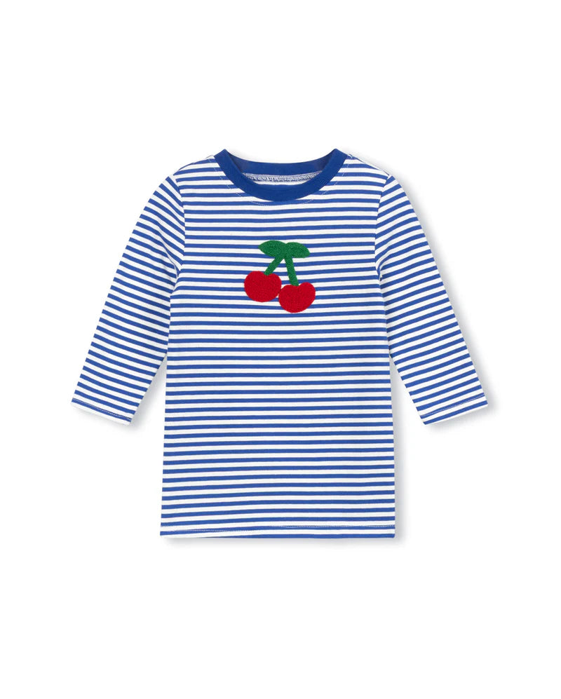 CABANA ROYAL BLUE CHERRY STRIPED T-SHIRT