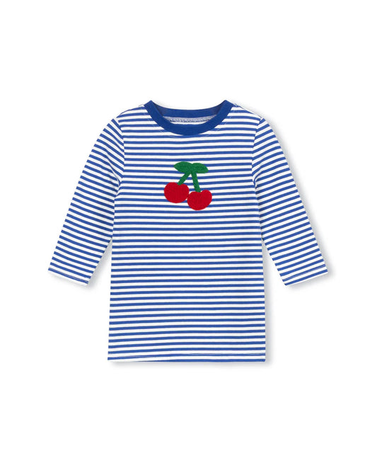 CABANA ROYAL BLUE CHERRY STRIPED T-SHIRT