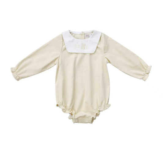 COCO BLANC CREAM CORDUROY ROMPER