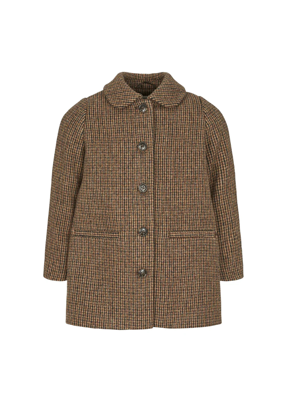 MARMAR COPENHAGEN BROWN HOUNDSTOOTH GIRLS JACKET