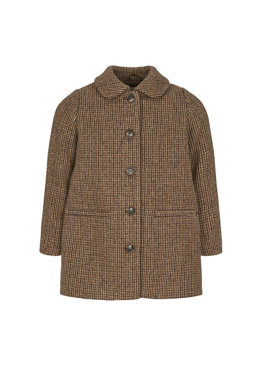MARMAR COPENHAGEN BROWN HOUNDSTOOTH GIRLS JACKET