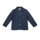 COCO BLANC NAVY EMBROIDERED POCKET BLAZER