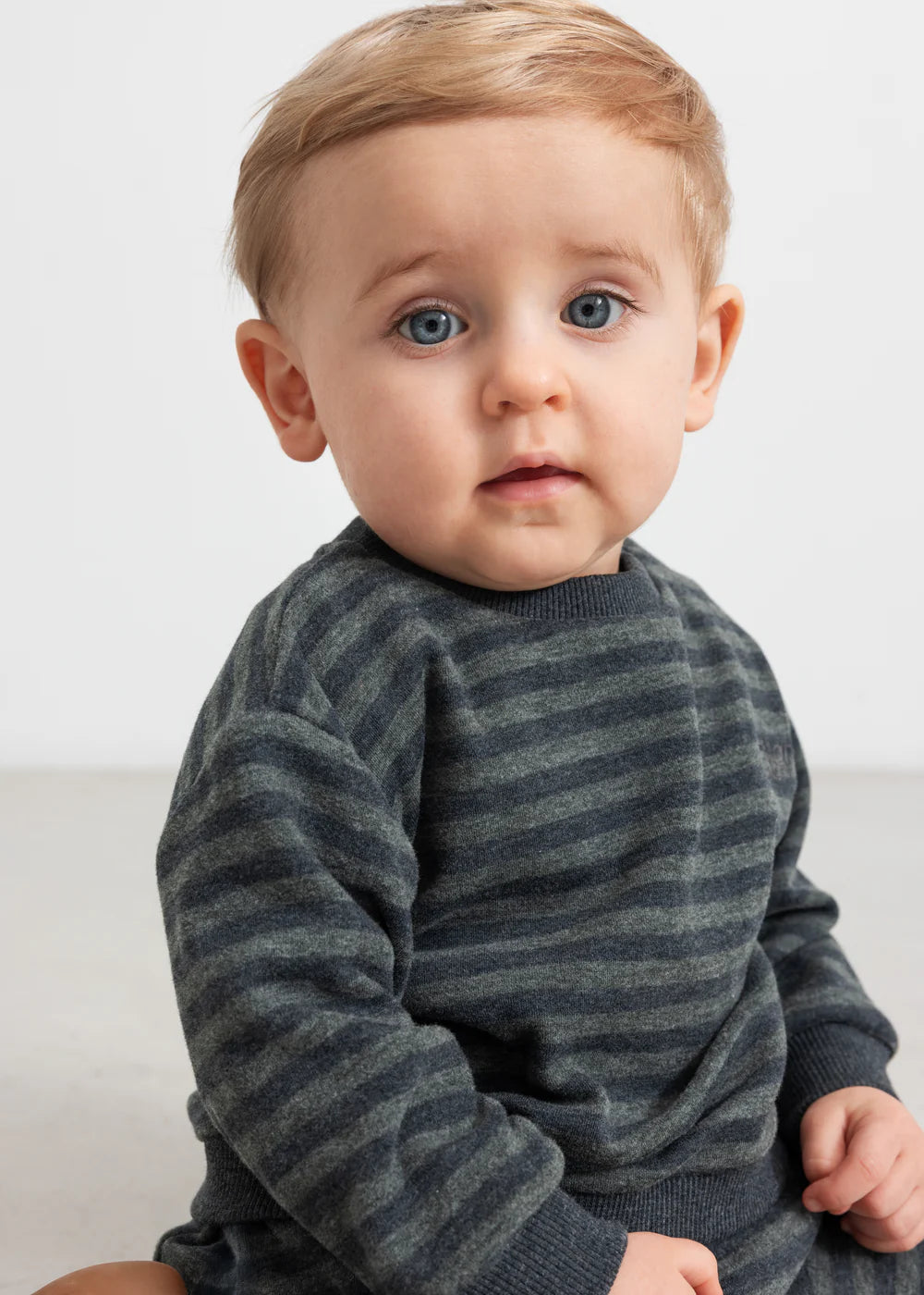 MARMAR COPENHAGEN FOREST GREEN STRIPE SWEATER