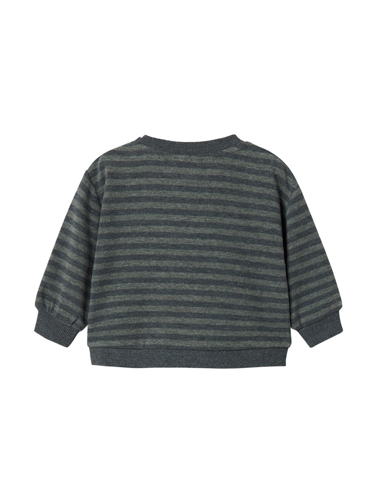 MARMAR COPENHAGEN FOREST GREEN STRIPE SWEATER