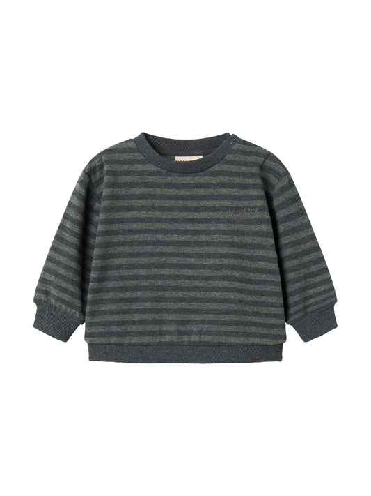 MARMAR COPENHAGEN FOREST GREEN STRIPE SWEATER