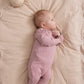 MARMAR COPENHAGEN DEEP PINK RIBBED WRAP FOOTIE