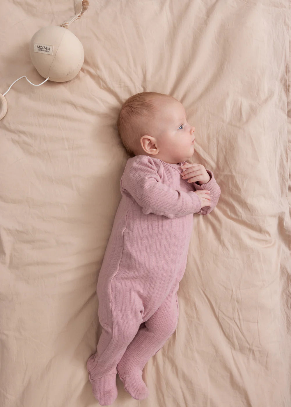 MARMAR COPENHAGEN DEEP PINK RIBBED WRAP FOOTIE