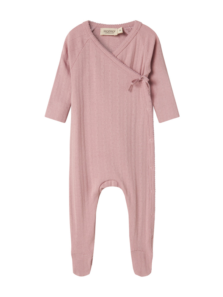 MARMAR COPENHAGEN DEEP PINK RIBBED WRAP FOOTIE
