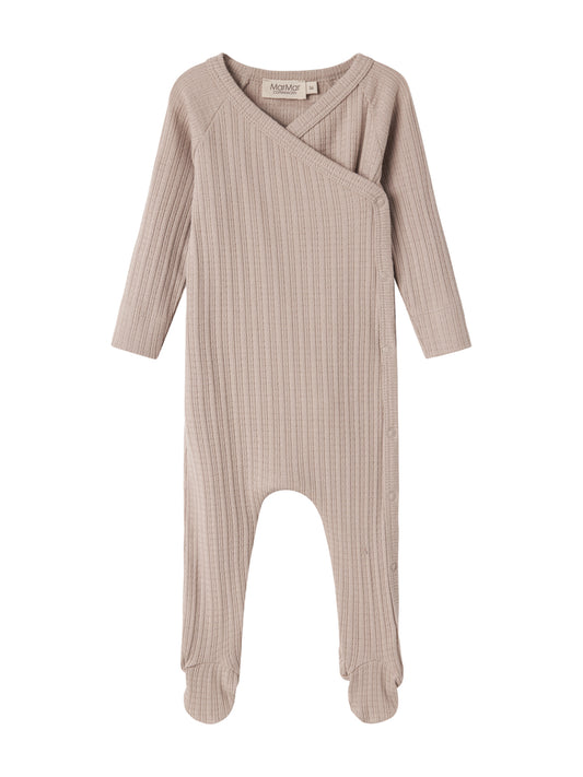 MARMAR COPENHAGEN BEIGE RIBBED WRAP FOOTIE